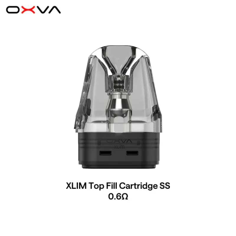 XLIM_Top_Fill_Cartridge_SS_0.6-800x800 XLIM Top Fill Cartridge (SS) by OXVA - Image 1